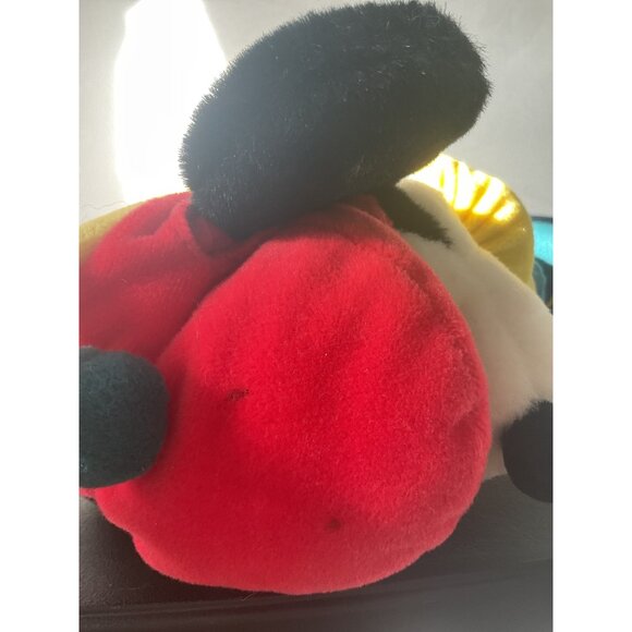 Vintage Disney Mickey Mouse Plush Toy Wearing Red Hat Blue Outfit For Collectors - Picture 6 of 7